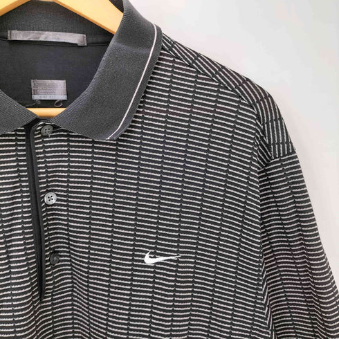 ナイキ NIKE 00S DRY FIT スウッシュ刺繍 バイカラー ポロシャツ メンズ import:L