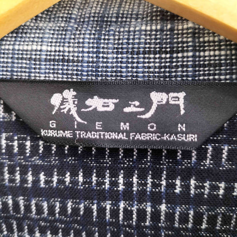 儀右衛門 GIEMON 久留米絣 総柄 長袖 シャツジャケット レディース