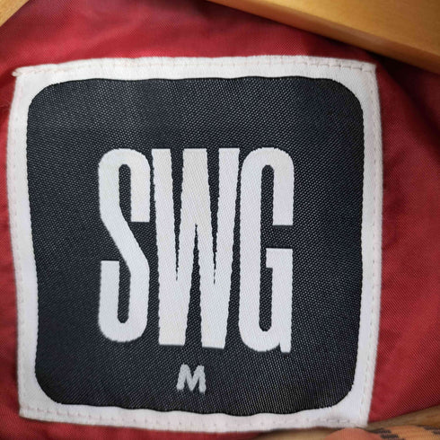エスダブリュージー SWG チェック ナイロン マウンテンパーカー レディース import:M