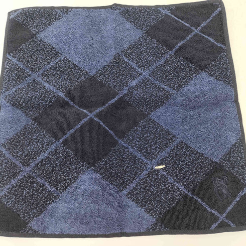 バーバリー BURBERRY ロゴ 刺繍 菱形 ハンカチ メンズ