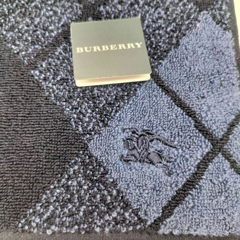 バーバリー BURBERRY ロゴ 刺繍 菱形 ハンカチ メンズ