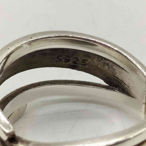 Silver 925 刻印 レイヤード デザイン シルバー リング メンズ 14号