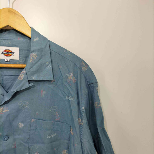 ディッキーズ Dickies 総柄S/Sオープンカラーシャツ メンズ XL