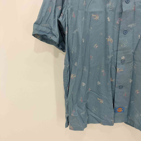 ディッキーズ Dickies 総柄S/Sオープンカラーシャツ メンズ XL