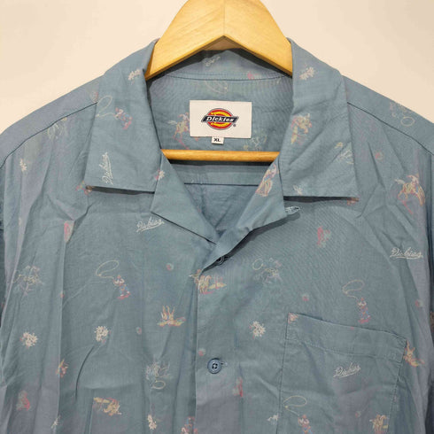 ディッキーズ Dickies 総柄S/Sオープンカラーシャツ メンズ XL