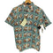レインスプーナー Reyn Spooner 90S DIETRICH VAREZ COLLECTION WATERSPORTS 47 SEAFOAM 総柄 B.D S/S アロハ シャツ デッドストック メンズ import:S