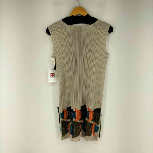 プリーツプリーズイッセイミヤケ PLEATS PLEASE ISSEY MIYAKE パッチワーク プリーツキャミワンピース レディース JPN:3