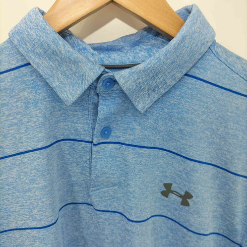 アンダーアーマー UNDER ARMOUR LOOSE Cool Switch Pivot Stripe Polo メンズ L