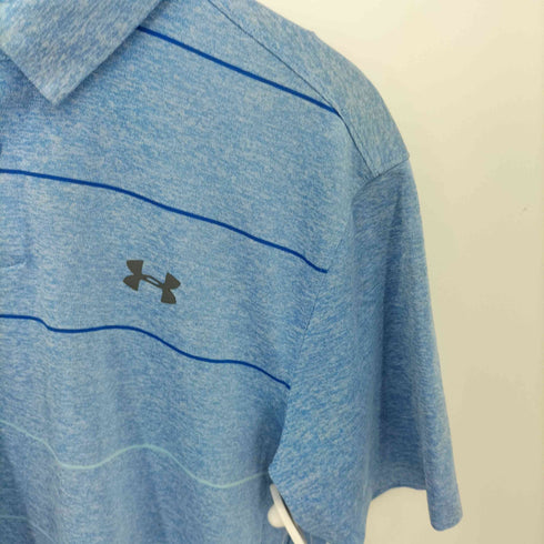 アンダーアーマー UNDER ARMOUR LOOSE Cool Switch Pivot Stripe Polo メンズ L