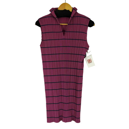 プリーツプリーズイッセイミヤケ PLEATS PLEASE ISSEY MIYAKE ボーダー プリーツキャミワンピース レディース JPN:3
