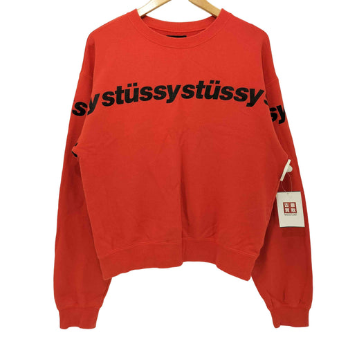 ステューシー Stussy ラインロゴクルーネックトレーナー メンズ M