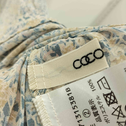 ココディール COCO DEAL レトロフラワープリントフレンチスリーブワンピース レディース JPN:2