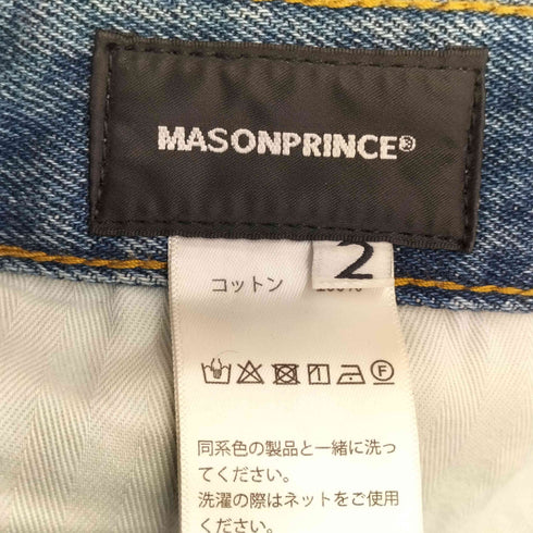 メゾンプリンス mason prince ワイドストレートシルエット ハイウエストデニムパンツ メンズ JPN:2