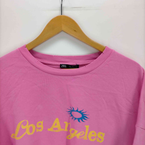 ザラ ZARA WASHED PRINTED T-SHIRT メンズ import:L