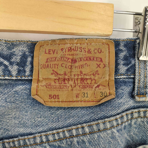 リーバイス Levis 90s USA製 501-0604 ボタン裏522 ボタンフライ ケミカルウォッシュ デニムパンツ メンズ W31/L30