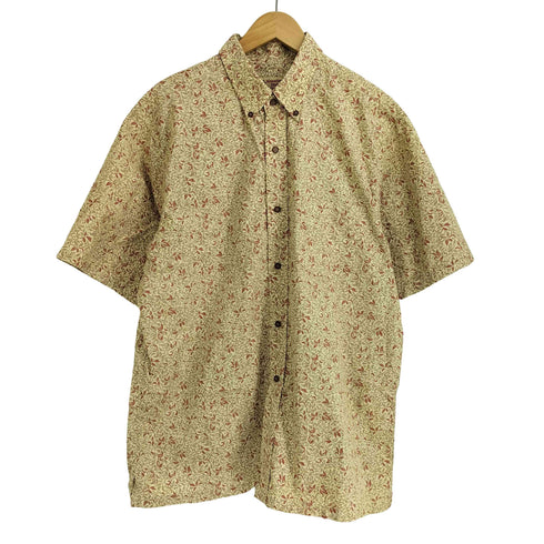 Hawaiian Styled 総柄 ボタンダウン 半袖シャツ アロハシャツ メンズ import:L