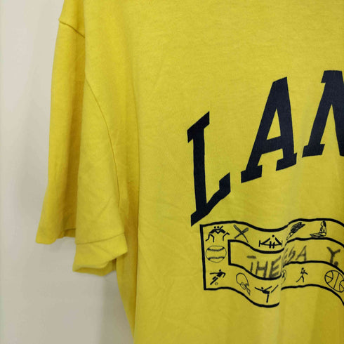ヘインズ Hanes 90sHEAVYWEIGHT シングルステッチ カレッジプリントS/S TEE メンズ M