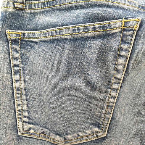 ビッグジョン BIG JOHN スリムストレッチブラックデニムパンツ メンズ JPN:L