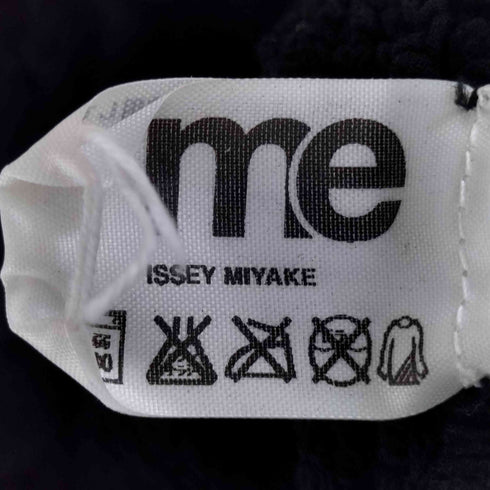 ミー イッセイミヤケ me ISSEY MIYAKE シワ加工 フリンジ ノースリーブワンピース レディース