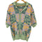 ザラ ZARA パッチワークジャガードニットシャツ メンズ import:M