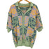 ザラ ZARA パッチワークジャガードニットシャツ メンズ import:M