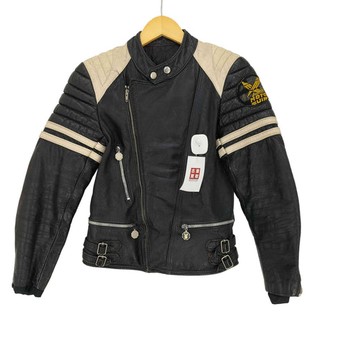 MOTO CUIR レザー シングル ライダースジャケット メンズ FR:38