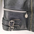 MOTO CUIR レザー シングル ライダースジャケット メンズ FR:38