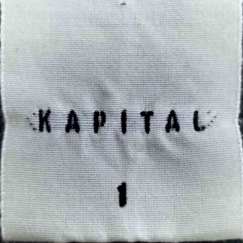 キャピタル KAPITAL ピンタック ヘンリーネック ノースリーブ Tシャツ レディース JPN:1