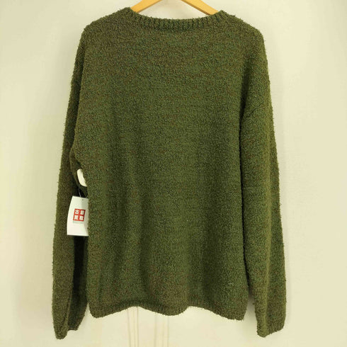 OPICLOTH. アーガイル刺繍 シャギー 長袖ニット メンズ import:XL