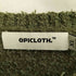 OPICLOTH. アーガイル刺繍 シャギー 長袖ニット メンズ import:XL