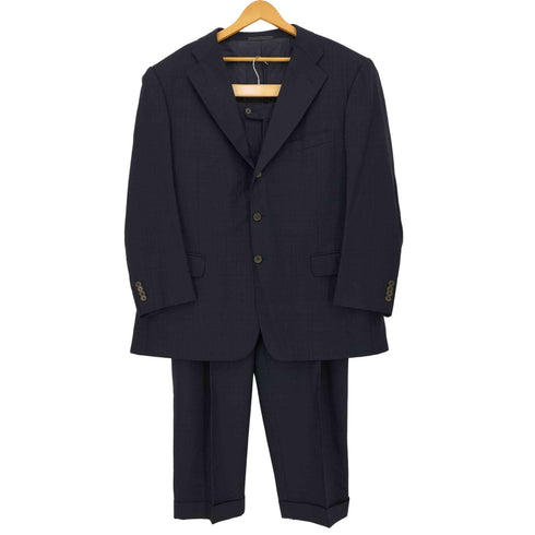 エルメネジルドゼニア Ermenegildo Zegna FINE WORSTED SUPER 100 3B テーラードジャケット & 2タック スラックス メンズ