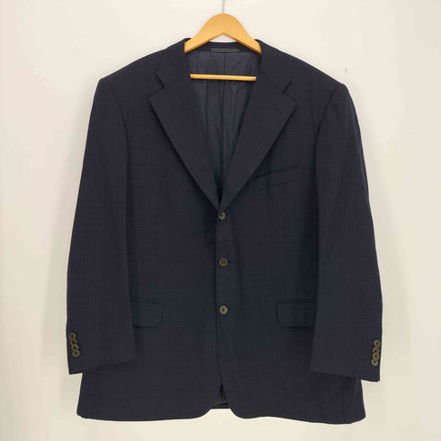 エルメネジルドゼニア Ermenegildo Zegna FINE WORSTED SUPER 100 3B テーラードジャケット & 2タック スラックス メンズ