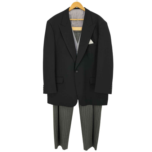 エルメネジルドゼニア Ermenegildo Zegna SELFLEX 3ピース 1B テーラードジャケット & 2タック ストライプ スラックス & ジレ メンズ