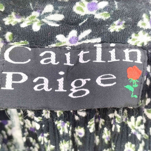 Caitlin Paige インド製 レーヨン100 花柄 フレアスカート レディース ONE SIZE