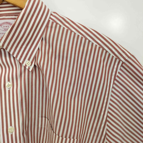 ブルックスブラザーズ BROOKS BROTHERS THE ORIGINAL POLO SHIRT ノンアイロン ストライプ ボタンダウンシャツ メンズ 17 - 4/5