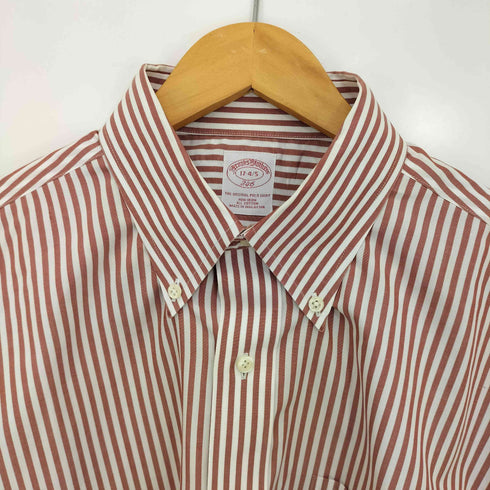 ブルックスブラザーズ BROOKS BROTHERS THE ORIGINAL POLO SHIRT ノンアイロン ストライプ ボタンダウンシャツ メンズ 17 - 4/5
