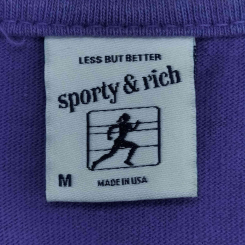 スポーティーアンドリッチ SPORTY& RICH USA製 ロゴ 両面プリント Tシャツ メンズ import:M