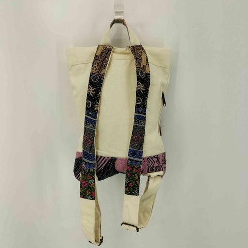 MALAIKA エスニックキャンバスリュック レディース 30×50cm