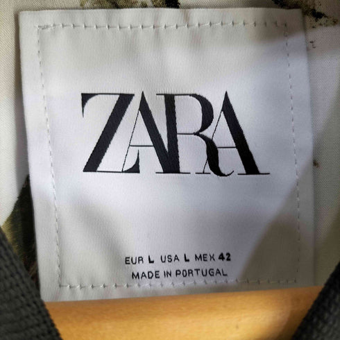 ザラ ZARA 総柄 ブルゾン メンズ import:L