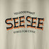 シーシー SEE SEE yes good market stripes for creative SUPER BIG ROUND TEE メンズ JPN:L