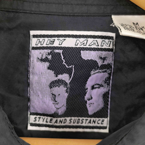 HEY MAN シルク レギュラーカラーシャツ メンズ import:M
