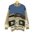 ユナイテッドカラーズオブベネトン UNITED COLORS OF BENETTON 80S MADE IN ITALY 総柄ウールニット メンズ