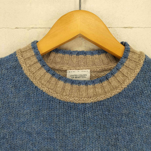 ユナイテッドカラーズオブベネトン UNITED COLORS OF BENETTON 80S MADE IN ITALY 総柄ウールニット メンズ