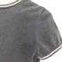 バーバリーブルーレーベル BURBERRY BLUE LABEL ロゴ ラインストーン装飾 コットン Vネック ニット Tシャツ レディース 38
