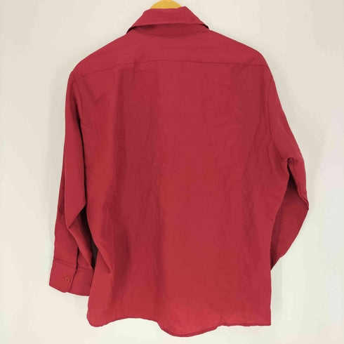 ケーマート Kmart 70S 香港製 襟芯 デカ襟 ポリ L/S シャツ メンズ