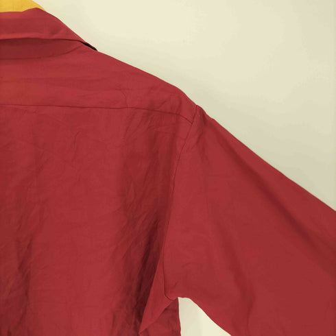 ケーマート Kmart 70S 香港製 襟芯 デカ襟 ポリ L/S シャツ メンズ