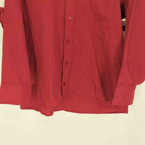 ケーマート Kmart 70S 香港製 襟芯 デカ襟 ポリ L/S シャツ メンズ