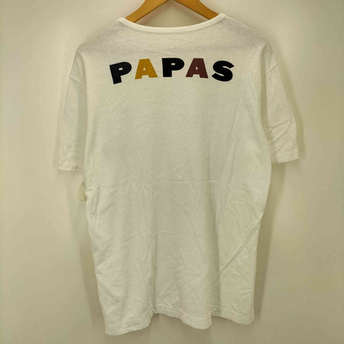 パパス papas フェルト ワッペン S/S クルーネック Tシャツ メンズ JPN:L