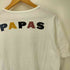 パパス papas フェルト ワッペン S/S クルーネック Tシャツ メンズ JPN:L