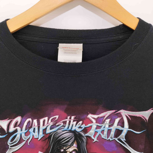 ヘインズ Hanes バンドプリント S/S クルーネック Tシャツ メンズ
